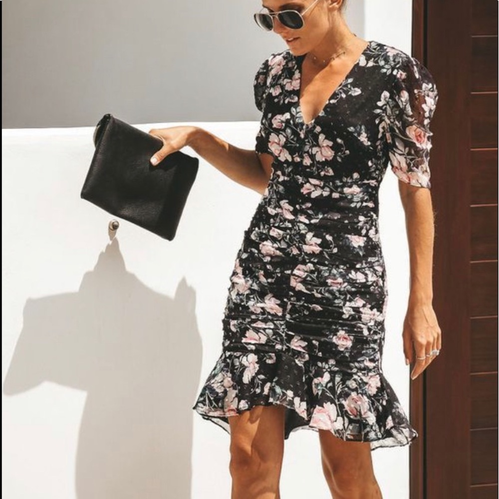 New Vici Dolls Black Floral Dress